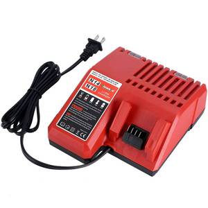 lot 1926 image: 18 Volt Battery Rapid Charger Compatible with Mil-Waukee 18V Lithium Ion Battery 48-11-1850 48-11-1862 48-11-1860 48-11-1881 48-11-1840 48-11-1828 48-11-1813 48-11-1815, 3.0A 1 Hour Fast Charging