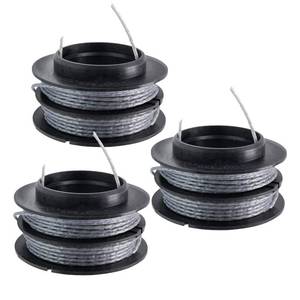 lot 1939 image: SB00L00 String Trimmer Spool Replacement Line Compatible with Greenworks .080-Inch 17Ft 80V Front Mount String Trimmer,3Pack - Retail $15