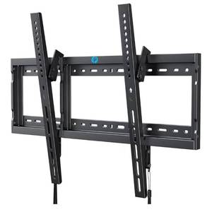 lot 1942 image: Pipishell Tilt TV Wall Mount Bracket Low Profile for Most 37-90 Inch LED LCD OLED Plasma Flat Curved TVs, Large Tilting Mount Fits 16-24 Wood Studs Max VESA  - Retail $0
