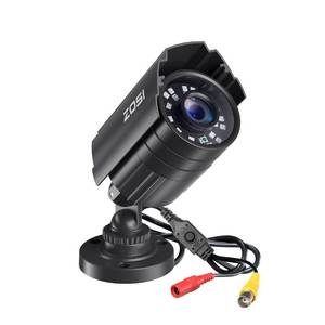 lot 1969 image: ZOSI 2.0MP 1080P HD 1920TVL Security Camera Hybrid 4-in-1 TVICVIAHD960H CVBS CCTV Camera Outdoor Indoor,80ft IR Night Vision,Weatherproof Bullet Camera For analog Surveillance DVR(Black) - Retail $20