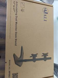 lot 34 image: NB F002 Articulating Dual Monitor Desk Stand 13 to 27