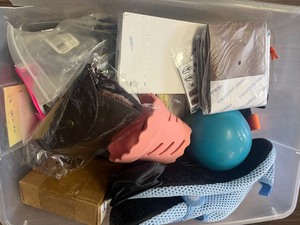lot 69 image: Mystery miscellaneous Box - 20 items includes wallets, water shoes