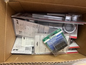lot 84 image: Mystery Tools Box - 20 items includes tubing bender, aluminum oxide disks pulley puller