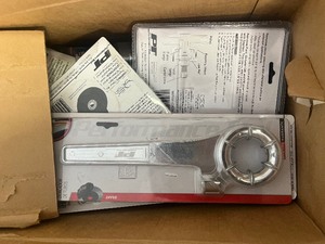 lot 102 image: Mystery Tools Box - 20 items includes tubing bender, aluminum oxide disks