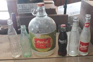 lot 3048 image: Vintage 1 Gallon Coca-Cola Bottle & More