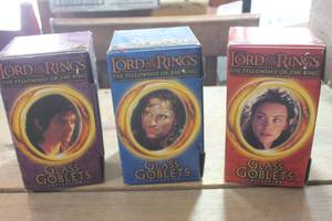 lot 3061 image: Lord of the Rings Collectible Goblets IOB