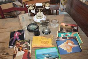 lot 3187 image: Retro Telephone, Paperweights and More