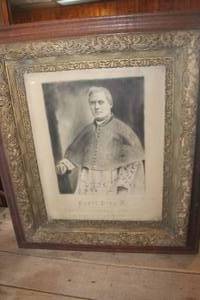 lot 3204 image: Antique Large Religious Picture wwood frame 26 x 30