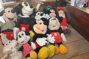 lot 3226 image: Vintage Mickey Mouse Stuffed Toys and More