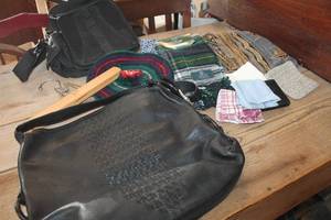 lot 3249 image: Large Brighton Purse, NIP Wool Scarf and More