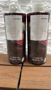 lot 76 image: Korres Sugar Plum Renewing Body Cleanser 400 mL 2-Pack