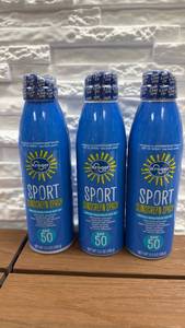 lot 78 image: Kroger Sport Sunscreen Spray SPF 50 5.5 oz 3-Pack