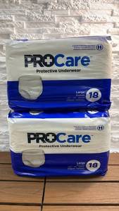 lot 89 image: ProCare Protective Underwear Large 44-58 Waist 36 Count (2 Packs of 18)