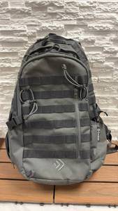 lot 115 image: Gray Tactical Backpack with MOLLE Straps and Padded Straps