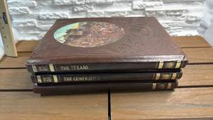 lot 131 image: Time Life Books The Old West 3-Volume Set - The Texans, The Gunfighter & The Expressmen w Decorative Binding