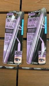 lot 153 image: Maybelline Tattoo Studio Liner 812 Lavender Lights Sharpenable Gel Pencil 2-Pack