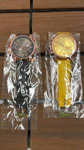 lot 185 image: 2 Quartz Chronograph Watches with Leather Straps