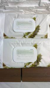 lot 208 image: Korres Deep Detox Cleansing Cloths BioDTox 100 Count - Lot of 2