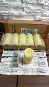 lot 222 image: Candle Impressions 3 Flameless Flickering Votive Candles (Ivory) - 2 Boxes of 6 each (12 candles total)