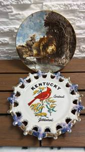 lot 267 image: Decorative Plate Set - Kentucky Plate & Valley Farm by John Constable Plate