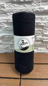 lot 271 image: Comfy Cozy Flannel - 2 Yards 43 Inches Wide Black Solid