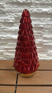 lot 283 image: Red Metallic Tree-Shaped Decorative LED Light