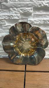 lot 299 image: Metal Flower-Shaped Decorative Dish
