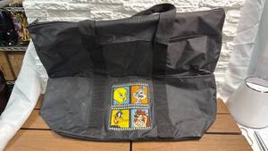 lot 309 image: Looney Tunes Tote Bag - Black Canvas