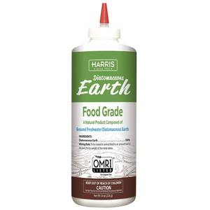 lot 5 image: Harris Diatomaceous Earth Food Grade  Feed Supplement  8oz. Bottle with Applicator Tip - Retail $21