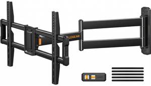 lot 12 image: Perlegear Corner TV Wall Mount Long Arm TV Mount Bracket for 37-75 Inch TVs - Retail $65
