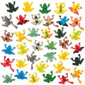 lot 21 image: HTZNHXT 36Pcs Plastic Frogs Toy for Kids, Small Fake Frog Toys Bulk - Retail $13