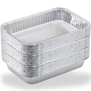 lot 23 image: Matchwaves Drip Pans for Weber, Disposable Aluminum Foil Grease Trays for Weber Grills, Universal Replacement Liners for Weber Series, 8.6 x 6 - 20 Pcs - Retail $15