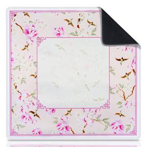 lot 27 image: Pink Mahjong Mat with Rules Noise Mah Jongg Mat for Table, 31.5x31.5 Inch - Retail $15