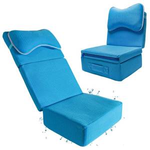 lot 64 image: Hot Tub Booster Seat for Adults,Adjustable 3 Heights up to 8.7, Backrest and Removable Bath Pillow,Thickened Bathtub Cushion��3D Air Mesh Hot Tub Accessories��Full Body Support for Back Pain Relief. - Retail $47