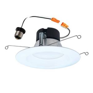 lot 67 image: HALO LT 56 inch LED recessed Can Light Trim, 5 CCT, Dimmable, 750lm - Retail $12