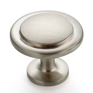 lot 74 image: Ravinte Brushed Nickel Round Cabinet Knobs,Zinc Pulls,1-14 Inch,3 Pack - Retail $9