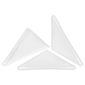lot 89 image: uxcell 20Pcs Plastic Corner Protectors 2x50mm Right Angle Shape Glass Corner Guards Cushion for Corner Protection of Glass, Mirror, Tile, White - Retail $6