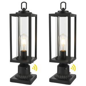 lot 119 image: Beionxii 18Inch Dusk to Dawn Outdoor Post Light, Large Pole Light Fixture