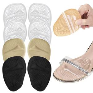 lot 122 image: Ball of Foot Cushions, Metatarsal Pads Women, Forefoot Pads Stop Feet from Sliding Forward, Non-Slip Weight Shifting Comfort Insoles Inserts Pad for High Heel Shoes, Metatarsalgia Pain Relief��4 Pairs - Retail $8
