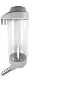 lot 125 image: DEEUCHIS Dog Crate Water Bottle Dispenser - No Drip Cat Kennel Water Dispenser & Cage Water Feeder - Easy-to-Use Water Bottle for Dog Crate - Perfect for Keeping Your Pet Hydrated (Grey)-500ML - Retail $14