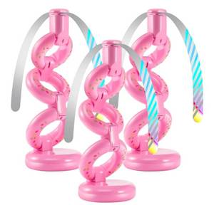 lot 188 image: Fly Fans for Tables Fly Repellent Outdoor Keep Flies Away, Flies Spinner Table Top with Holographic Blades, Bug Traps for Picnic, Party, BBQ (Pink) - Retail $0