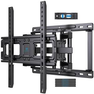 lot 208 image: PERLESMITH Full Motion TV Wall Mount for 32��65 inch TVs up to 99 lbs - Retail $36