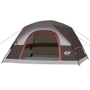 CAMPROS CP 2/4/6 Person Tents for Camping, Waterproof Windproof Dome Tent - Retail: $80