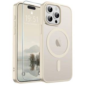 lot 228 image: SUPFINE Magnetic for iPhone 15 Pro Case Antique White - Retail $10