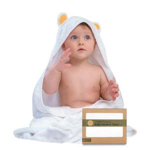 lot 241 image: KeaBabies Baby Hooded Towel  Large Bamboo Bath Towel with Hood for Infant  Newborn  Toddler (Bear) - Retail $20