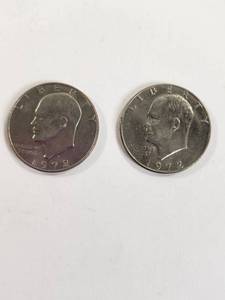 lot 127 image: Pair of 1972 Eisenhower Dollars