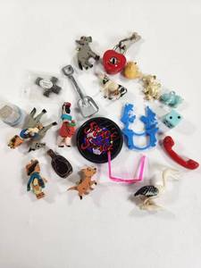 lot 234 image: Miniatures Lot Cracker Jack Prize Charm Vintage Toys Keychains Figurines