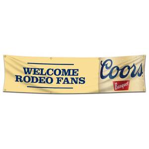 lot 19010 image: LCFHOME The Banquet Beer Flag Banner 2x8Ft Cool Beer Banner with Brass Grommets for College Dorm Room Decor,Outdoor,Parties,Gift - Retail $19