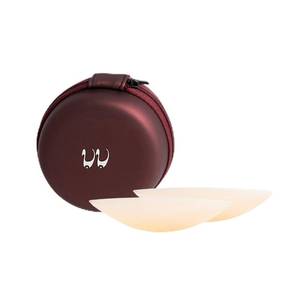 lot 19014 image: VALEV Invisible Nipple Covers for Women �� Reusable Hypoallergenic Adhesive Silicone Breast Pasties with Travel Case, Waterproof & Sweatproof, Ultra-Thin Design for All-Day Comfort Beige - Retail $20