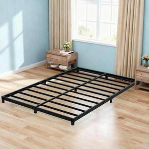 lot 19098 image: 3 Inch Bed Frame Full Low Profile, Heavy Duty Metal Full Size Platform Bed Frame, No Box Spring Needed, Sturdy, Easy Assembly, Noise-Free, Black - Retail $110